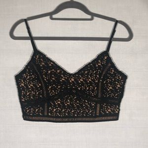 PACSUN Kendall&Kylie Black lace v top